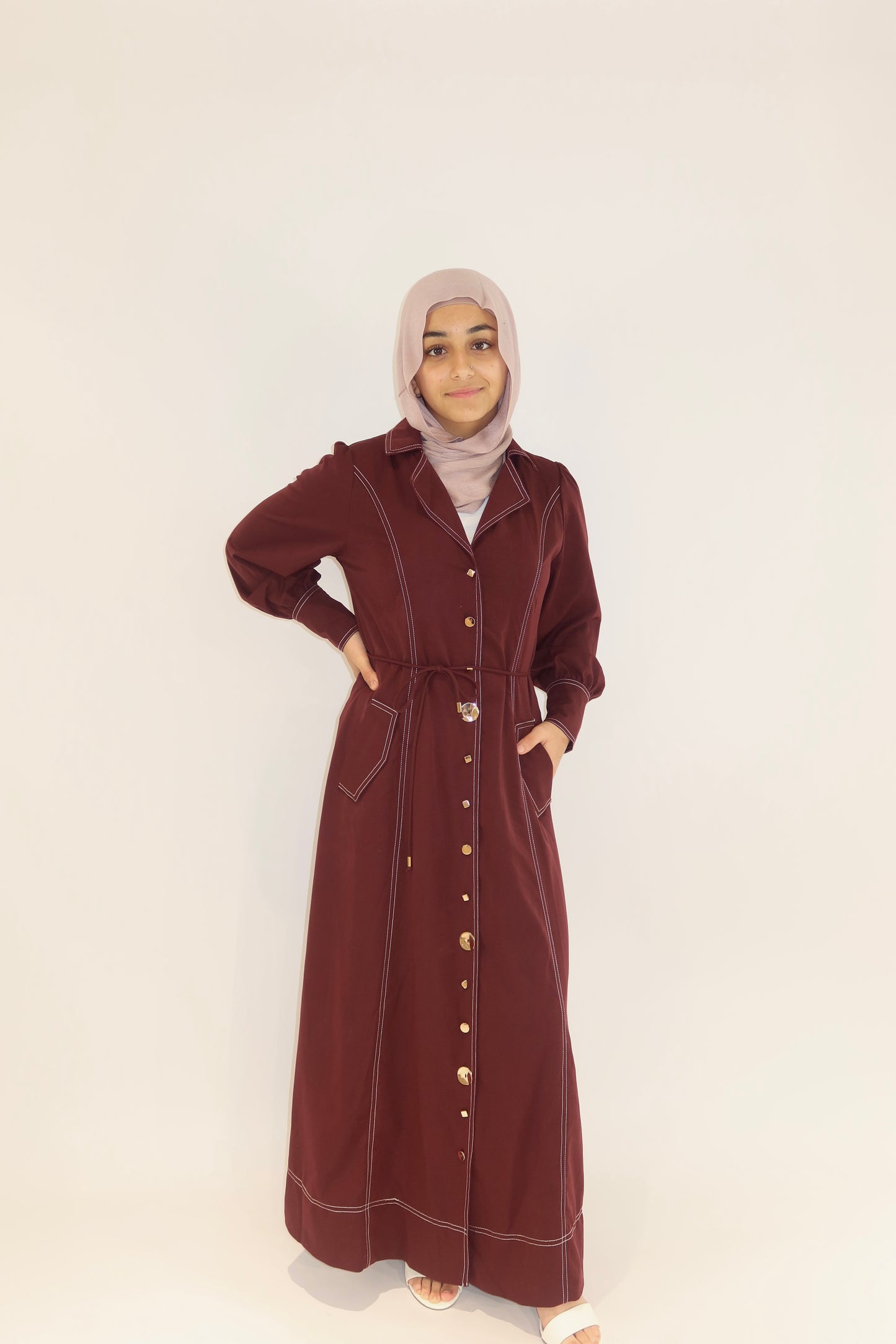 Stitch Button Dress