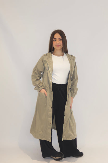 The Amira Longline Windbreaker