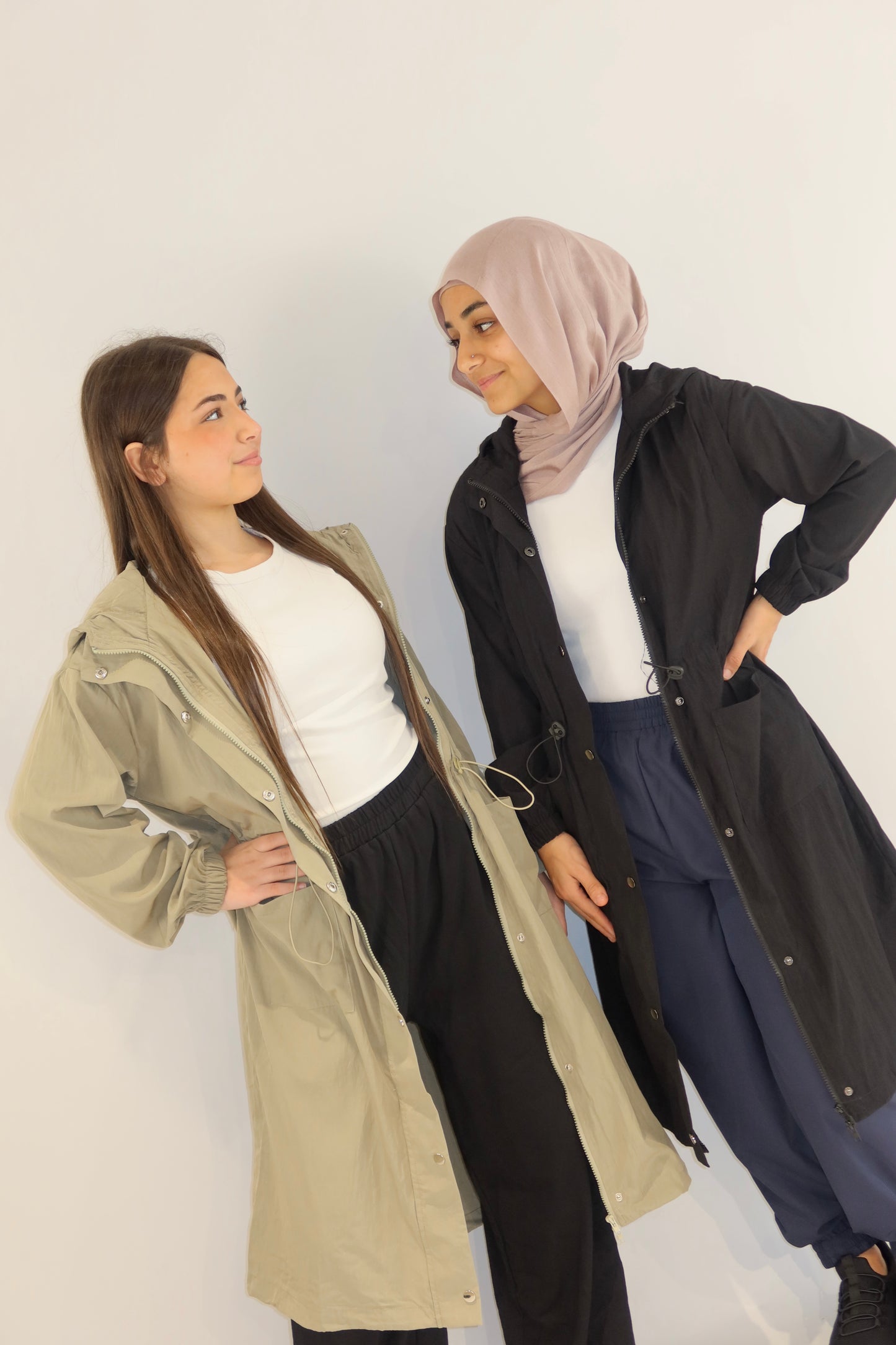The Amira Longline Windbreaker