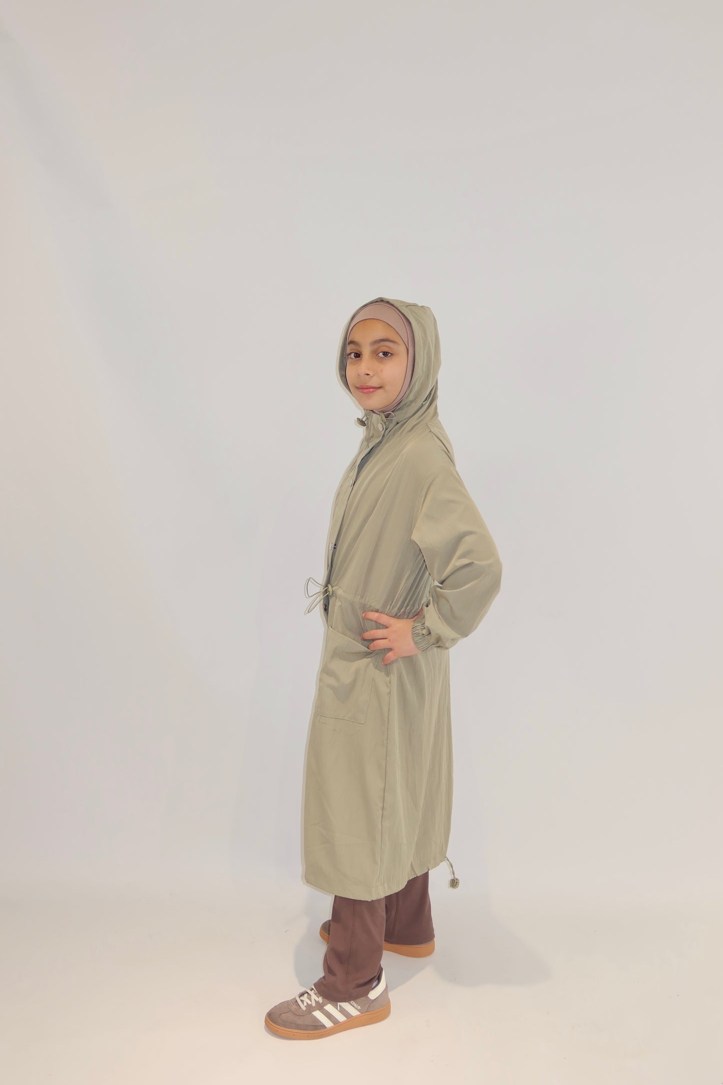 The Amira Longline Windbreaker