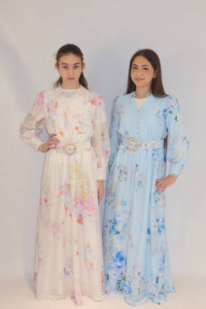 Watercolour Bloom Maxi Dress