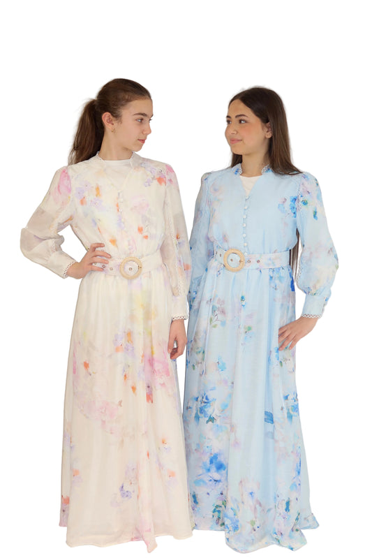 Watercolour Bloom Maxi Dress