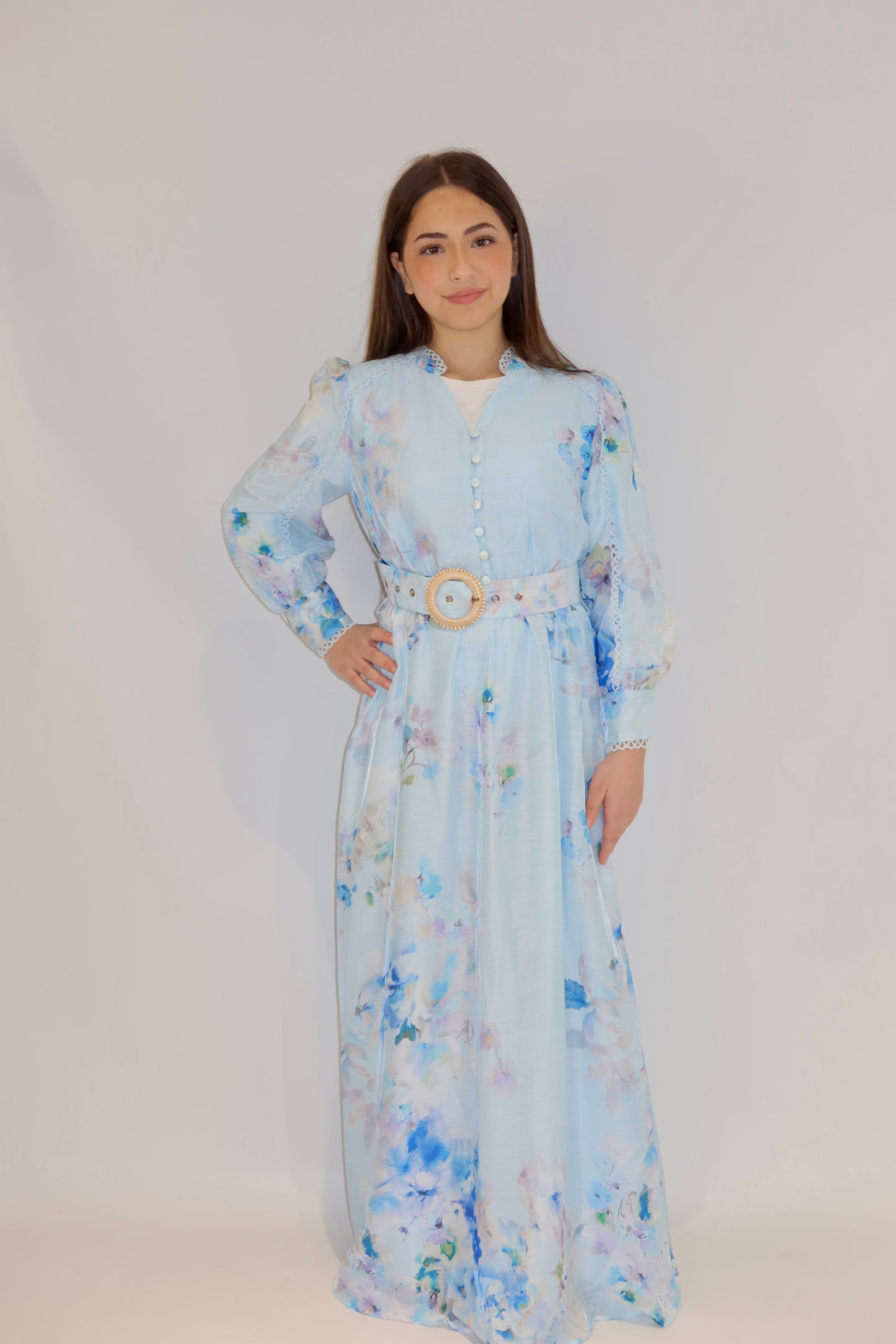 Watercolour Bloom Maxi Dress