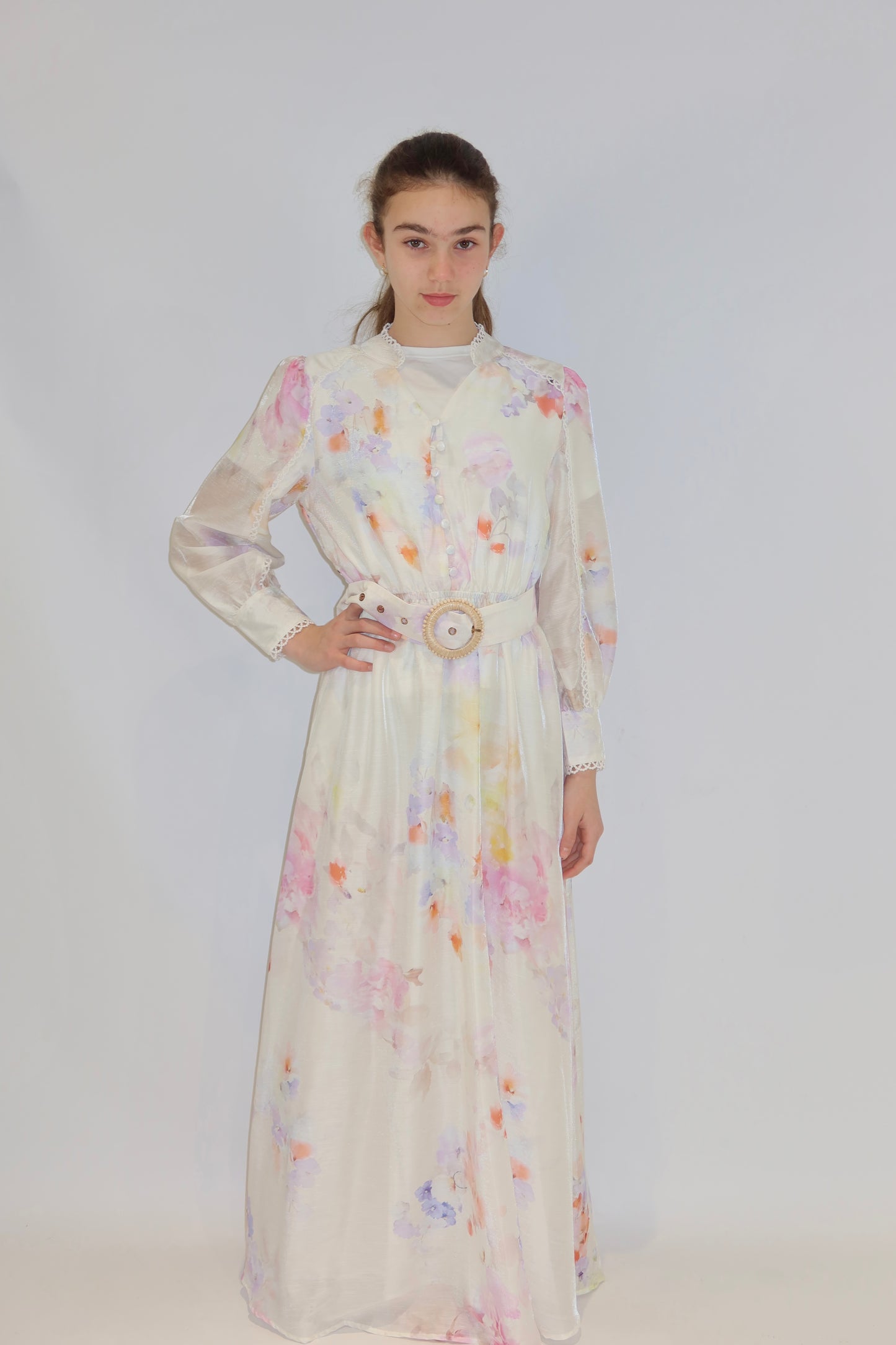 Watercolour Bloom Maxi Dress