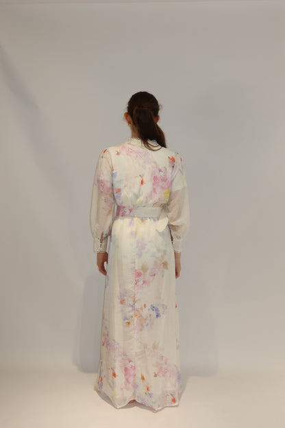 Watercolour Bloom Maxi Dress