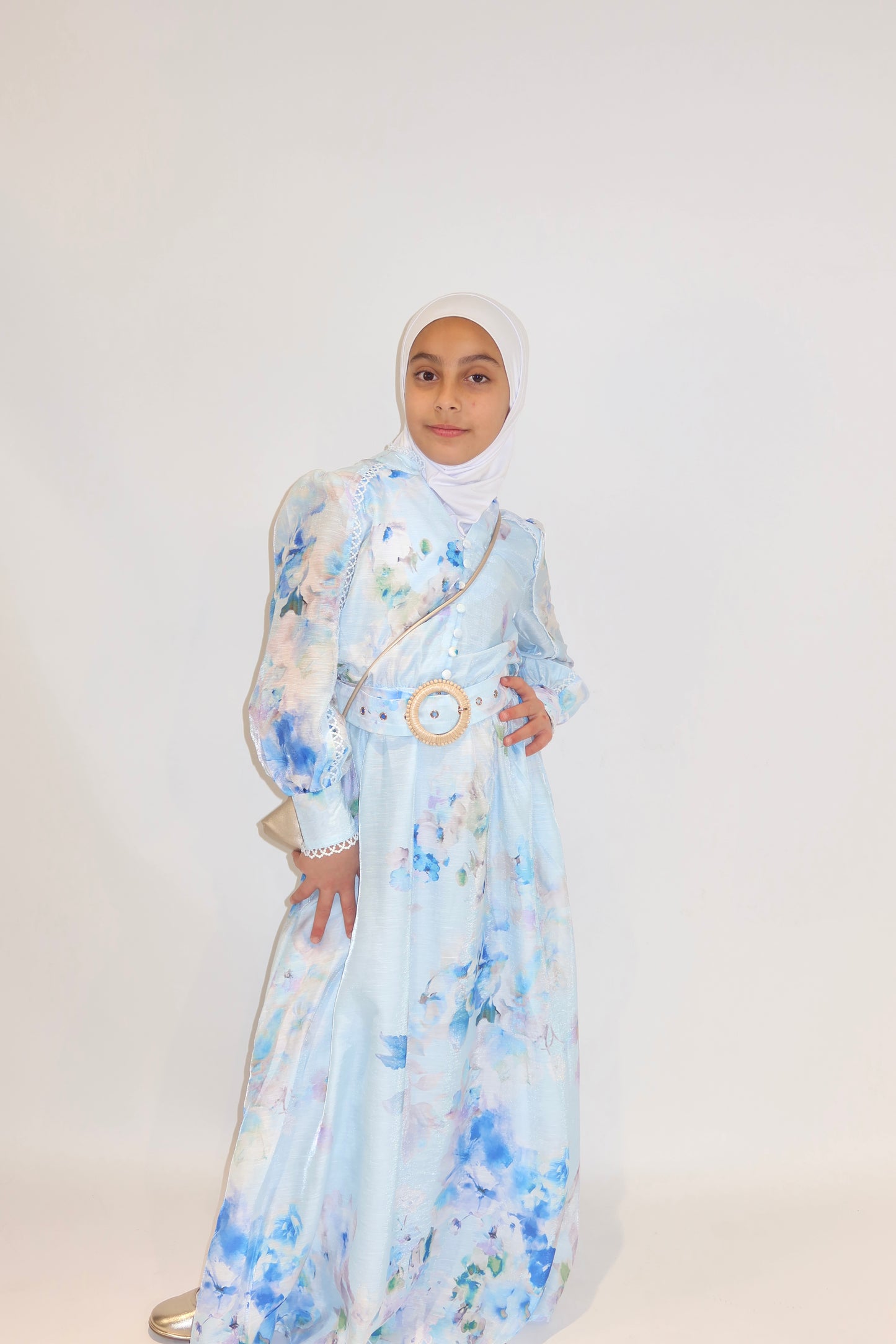 Watercolour Bloom Maxi Dress