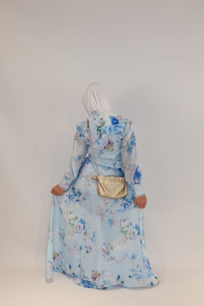 Watercolour Bloom Maxi Dress