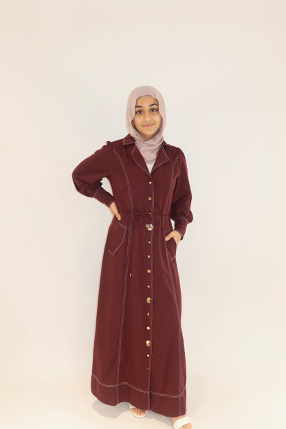Stitch Button Dress