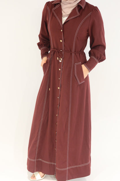Stitch Button Dress