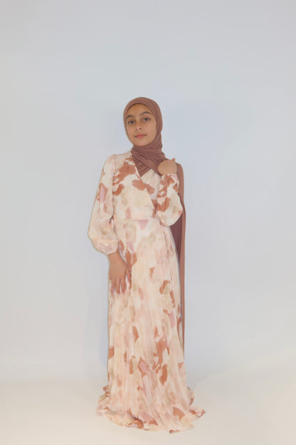 Serenity Pleated Wrap Maxi Dress
