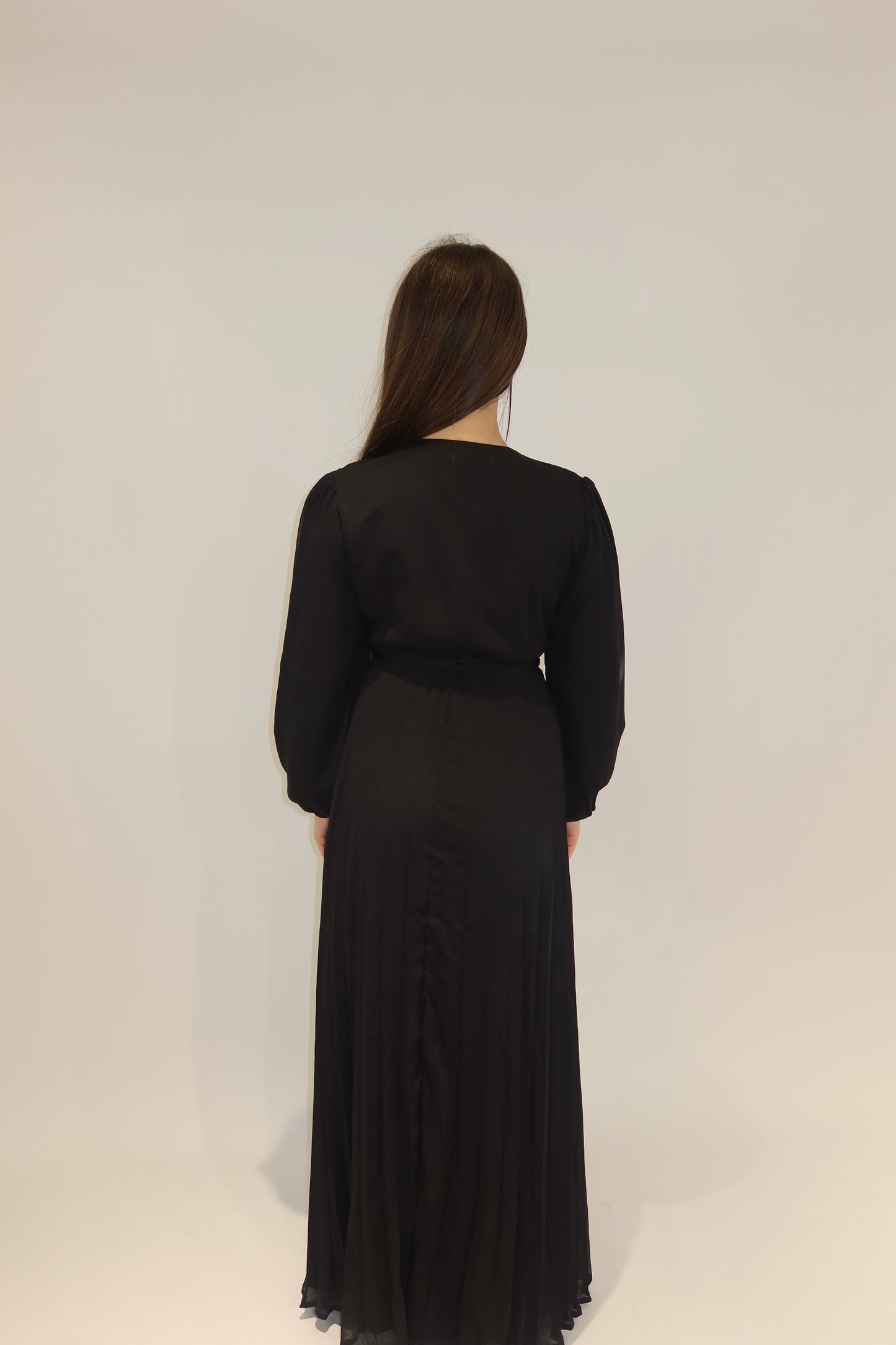 Serenity Pleated Wrap Maxi Dress