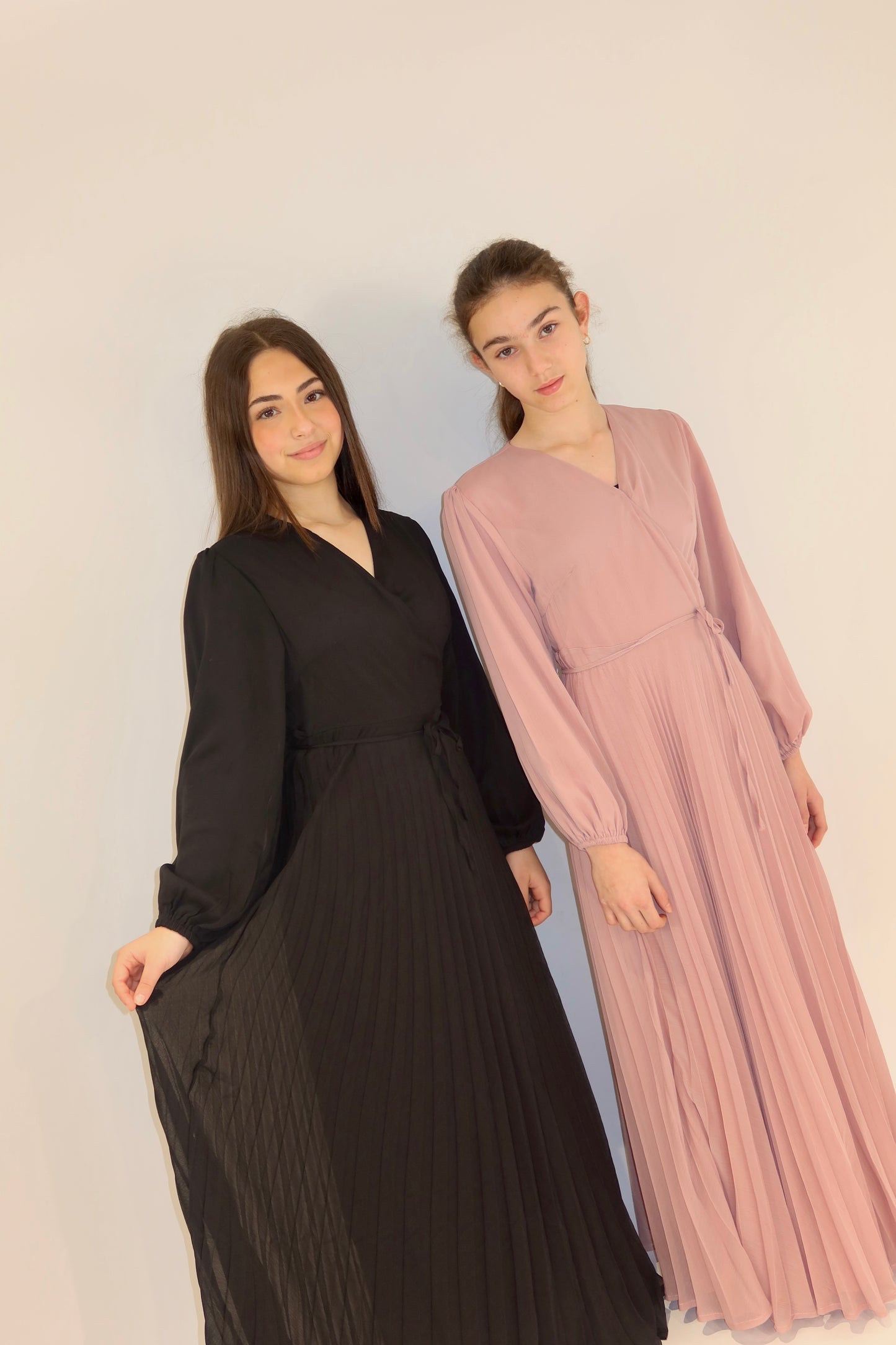 Serenity Pleated Wrap Maxi Dress