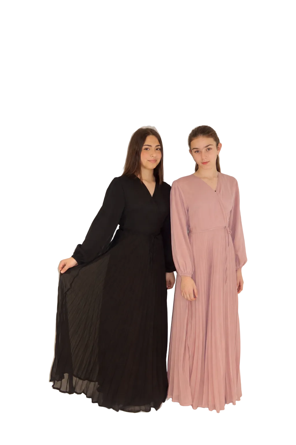 Serenity Pleated Wrap Maxi Dress